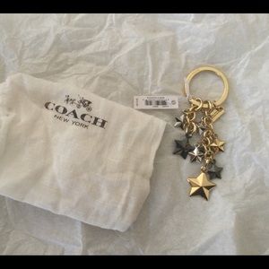 Coach star keychain
